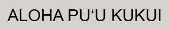 Puʻu Kukui Watershed logo